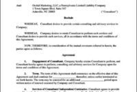 Consulting Services Agreement Template – Sampletemplatess regarding Simple Consulting Services Contract Template