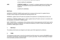 Contract For Logistics Services Template |Business-In-A-Box™ for Headshot Photography Contract Template