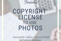 Copyright License/ Permission To Use Photos | Event Planning Business in Styled Shoot Contract Template
