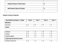 Cost Benefit Analysis Template – 4+ Free Pdf, Word Documents Download within New Cost Benefit Analysis Spreadsheet Template