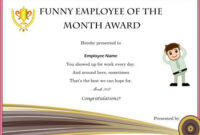 Creative Printable Employee Of The Month Certificate – Glaucoma Template with New Employee Of The Month Certificate Template With Picture