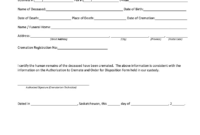 Cremation Certificate Format In India – Fill Out And Sign Printable Pdf in Blank Death Certificate Template 7 Documents