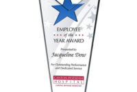 Crystal Star Employee Of The Year Award | Diy Awards pertaining to Simple Star Performer Certificate Templates