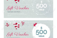 Cute Hand Drawn Christmas Gift Voucher Coupon Discount. Gift.. In Merry with regard to Awesome Merry Christmas Gift Certificate Templates