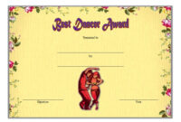 Dance Award Certificate Template – 8+ Best Ideas intended for Dance Award Certificate Templates