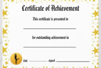 Dance Certificate Of Achievement - Stars Lyrical | Zazzle within Simple Hip Hop Dance Certificate Templates