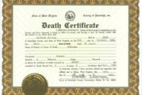 Death-Certificate-Template-Lhprpklt with regard to Death Certificate Template
