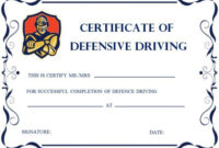 Defensive Driving Certificates | Certificate Templates, Training for Free Firefighter Certificate Template Ideas