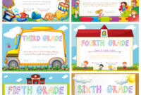 Diploma Templates For Primary School - Download Free Vectors In 5Th within Simple School Certificate Templates Free
