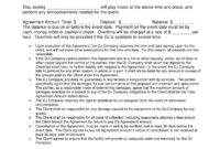 Disc Jockey Contract Template ~ Addictionary with Dj Contract Agreement Template