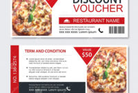 Discount Gift Voucher Fast Food Template Design. Pizza Set With Regard in Awesome Pizza Gift Certificate Template