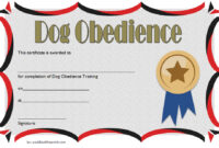 Dog Training Certificate Template [10+ Latest Designs Free] regarding Workshop Certificate Template
