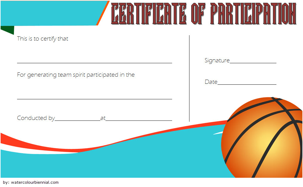 Download 7+ Basketball Participation Certificate Editable Templates in Basketball Tournament Certificate Template Free
