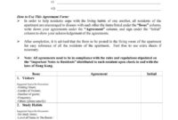 Download Roommate Agreement Template 05 | Roommate Agreement Template intended for College Roommate Contract Template