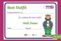 Dressedthe Kids Day Best Outfit Certificate pertaining to New Best Dressed Certificate