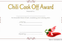 √ 20 Free Chili Cook Off Award Certificate Template ™ In 2020 (With regarding New Chili Cook Off Certificate Templates