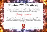 √ 20 Funny Employee Of The Month Certificate ™ In 2020 | Funny Employee with Fascinating Funny Certificates For Employees Templates