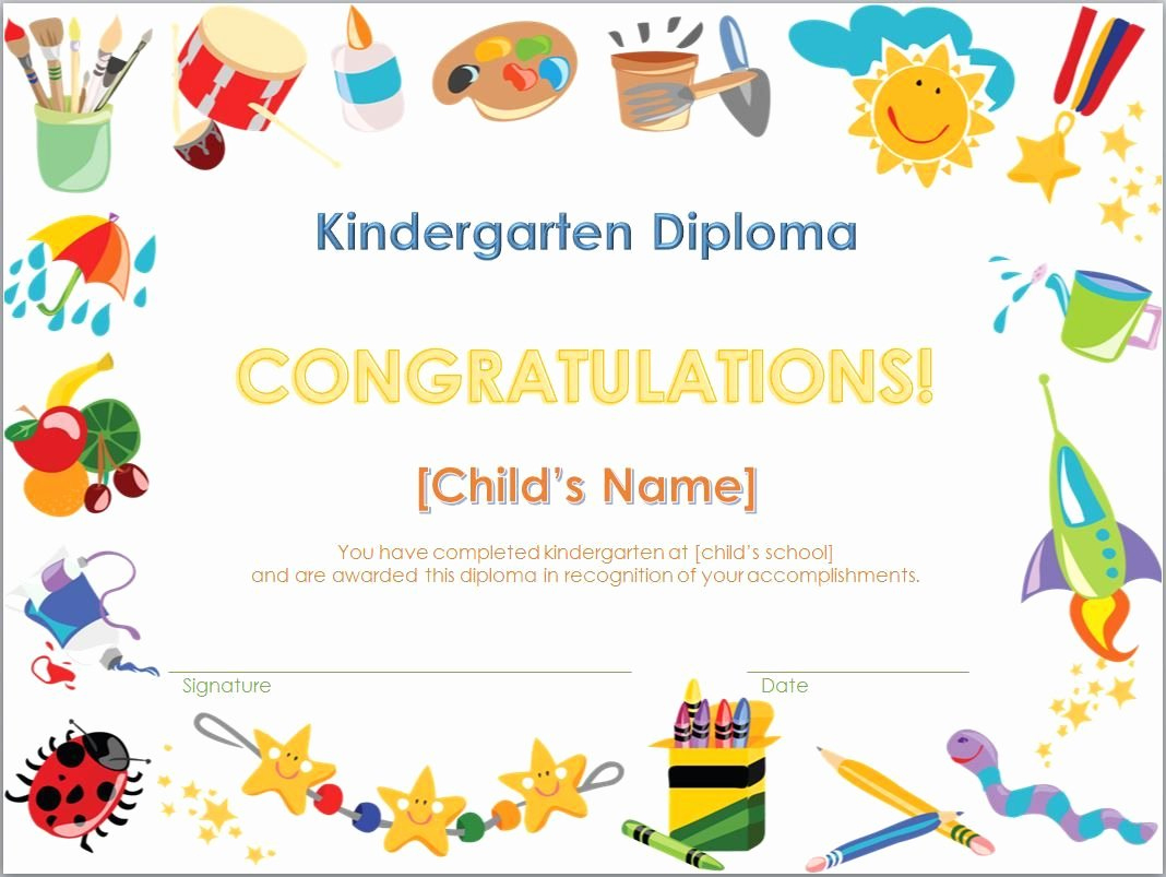 √ 20 Kindergarten Certificates Of Completion ™ | Dannybarrantes Template for Kindergarten Certificate Of Completion Free