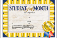 √ 20 Student Of The Month Certificates ™ | Dannybarrantes Template with regard to Simple Hayes Certificate Templates