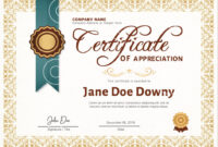 Editable Certificate Of Appreciation Template Certificate Of | Etsy for Amazing Recognition Certificate Editable