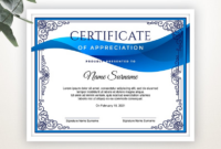Editable Certificate Of Appreciation Template Corporate | Etsy In 2021 pertaining to Editable Certificate Of Appreciation Templates