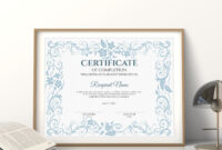 Editable Certificate Of Completion Template Printable Modern | Etsy in Awesome Completion Certificate Editable
