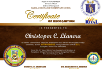 Editable Certificate Of Recognition – Guro Ako with Recognition Certificate Editable