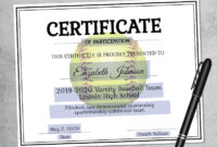 Editable Softball Certificate Template Printable Certificate | Etsy New inside Free Printable Softball Certificate Templates
