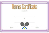 Editable Tennis Certificates [10+ Customizable Templates] within Fascinating Tennis Certificate Template Free