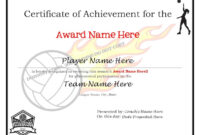 Editable Volleyball Certificates-Digital Downloadable | Etsy with regard to Amazing Volleyball Certificate Templates