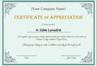 Editable Volunteer Recognition Certificate Template Word | Certificate intended for Volunteer Award Certificate Template
