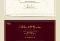 Elegant Gift Voucher Or Gift Card Template Intended For Elegant Gift for Fascinating Elegant Gift Certificate Template