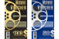 Elegant Movie Gift Voucher Or Gift Card Template Inside Movie Gift in Awesome Movie Gift Certificate Template