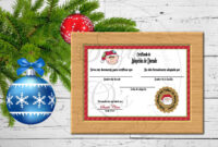Elf Adoption Certificate 4 X 6Inches Spanish (383665) | Printables throughout Fascinating Pet Birth Certificate Template 24 Choices