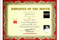 Employee Of The Month Certificate Template – Driverlayer Search Engine inside Amazing Employee Of The Month Certificate Templates