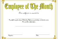 Employee Of The Month Certificate Templates – 10+ Best Ideas pertaining to Certificate Of Job Promotion Template 7 Ideas