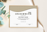 Employee Of The Year Editable Template Editable Award Employee Of The with Fantastic Employee Of The Year Certificate Template Free