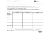 Employee Performance Planning Worksheet Template Example Throughout regarding Fresh Wedding Film Contract Template