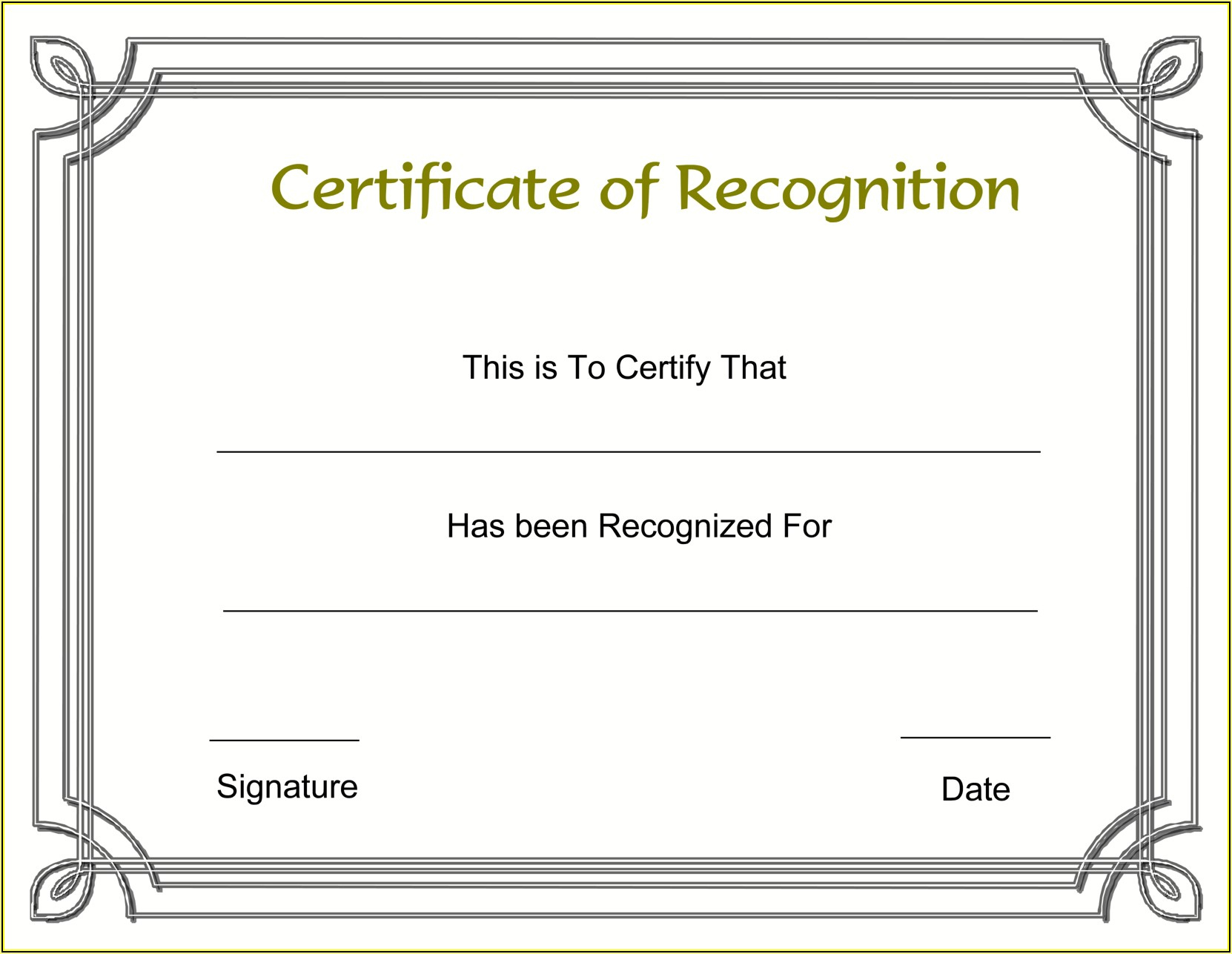 Employee Recognition Certificates Templates Free - Template 2 : Resume within New Employee Recognition Certificates Templates Free