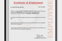 Employment Certificate – 36+ Free Word, Pdf Documents Download! | Free within Awesome Certificate Of Employment Template