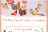 Fairy Certificate Of Patience | Rooftop Post Printables regarding Fascinating Bravery Certificate Templates