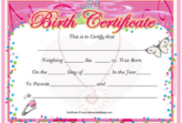 Fake Birth Certificate Maker Uk – 5 Pretend Birth Certificate Template throughout Birth Certificate Template Uk