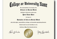 Fake College Diplomas As Low As $49! Get A Fake Degree For Less. with regard to College Graduation Certificate Template