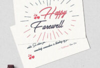 Farewell Card Template - 25+ Free Printable Word, Pdf, Psd, Eps Format within Farewell Certificate Template