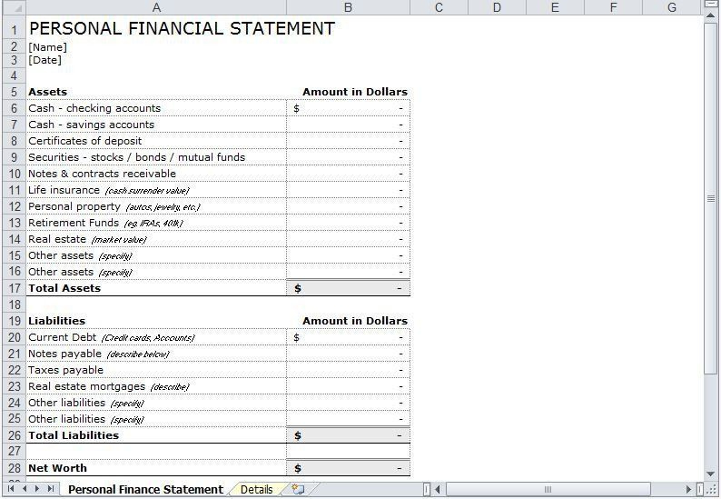 Fascinating Asset Statement Template In 2022 | Personal Financial within Asset Statement Template