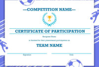 Fascinating Soccer Award Certificate Templates Free In 2021 inside Soccer Achievement Certificate Template