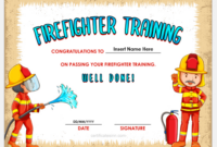 Firefighter Training Certificate Templates For Word | Free for Awesome Firefighter Certificate Template