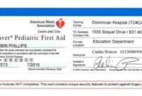 First Aid Certificate Template Free Certification Throughout Cpr Card within Fantastic First Aid Certificate Template Free