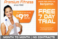 Fitness Club Marketing Direct Mail throughout Free 7 Fitness Gift Certificate Template Ideas