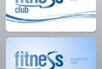 Fitness Club Membership Card. — Stock Vector © Slena #27590669 in Fascinating Membership Certificate Template Free 20 New Designs